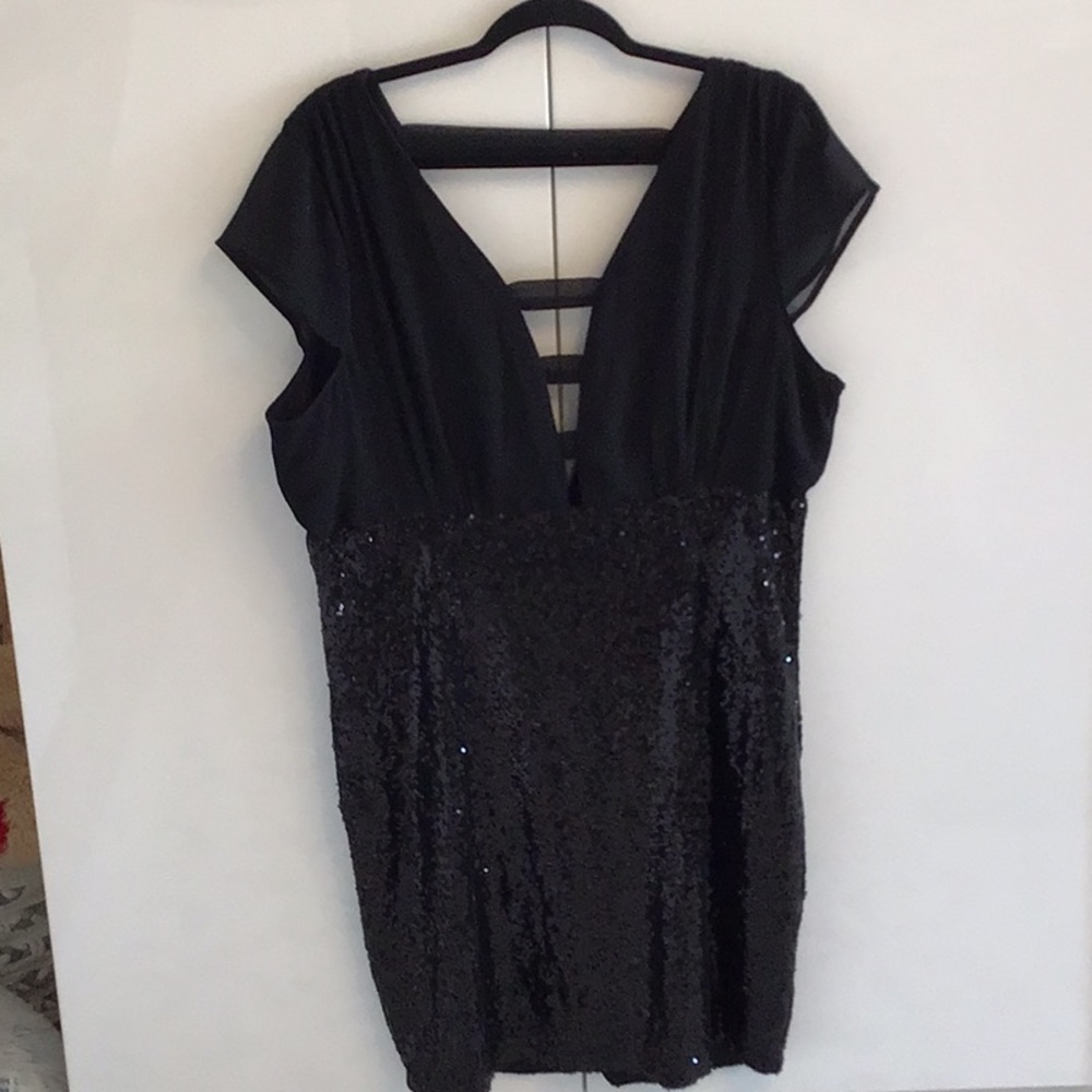 Black sequin dress